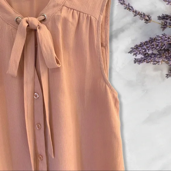 Sleeveless Pastel Pink Lightweight Top (Workwear and Casual wear) - Picture 2 of 10